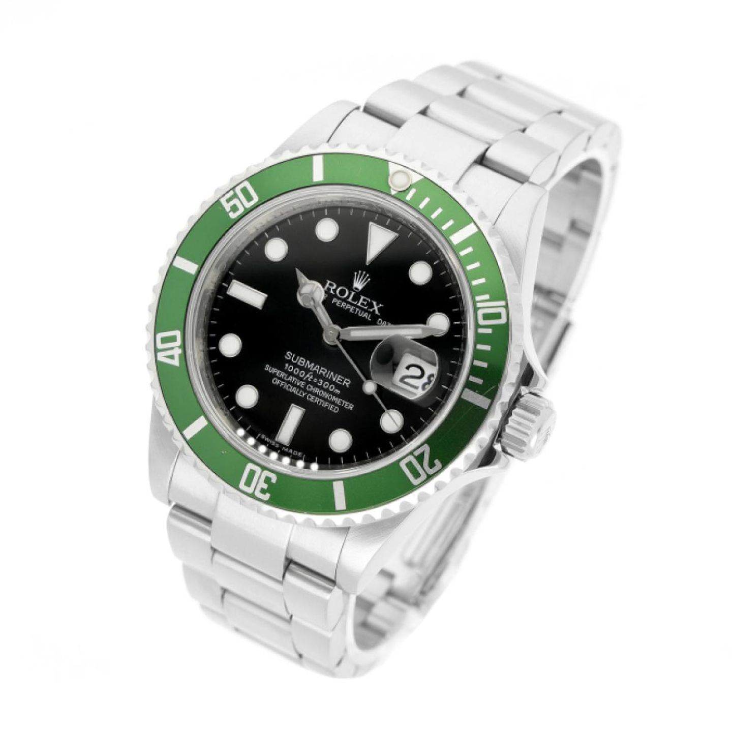 Rolex Submariner Date 16610LV (2010) - Zwart wijzerplaat 40mm Staal (2/5)