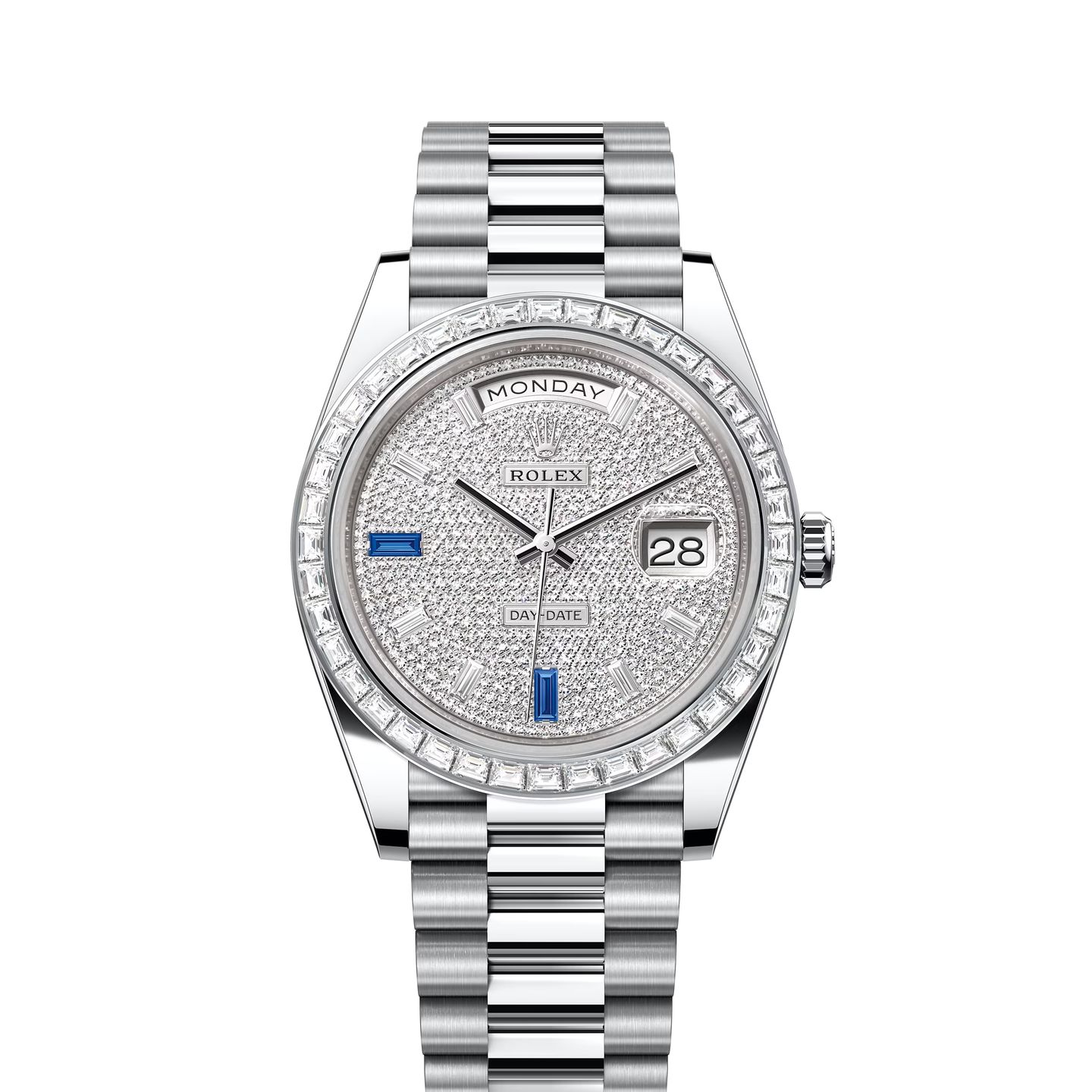 Rolex Day-Date 40 228396TBR (2024) - Diamant wijzerplaat 40mm Platina (1/1)