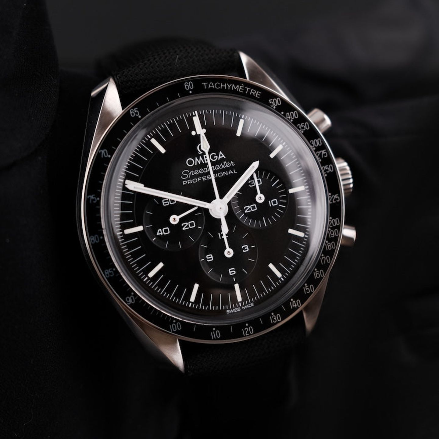 Omega Speedmaster Professional Moonwatch 310.32.42.50.01.001 (2023) - Zwart wijzerplaat 42mm Staal (1/8)