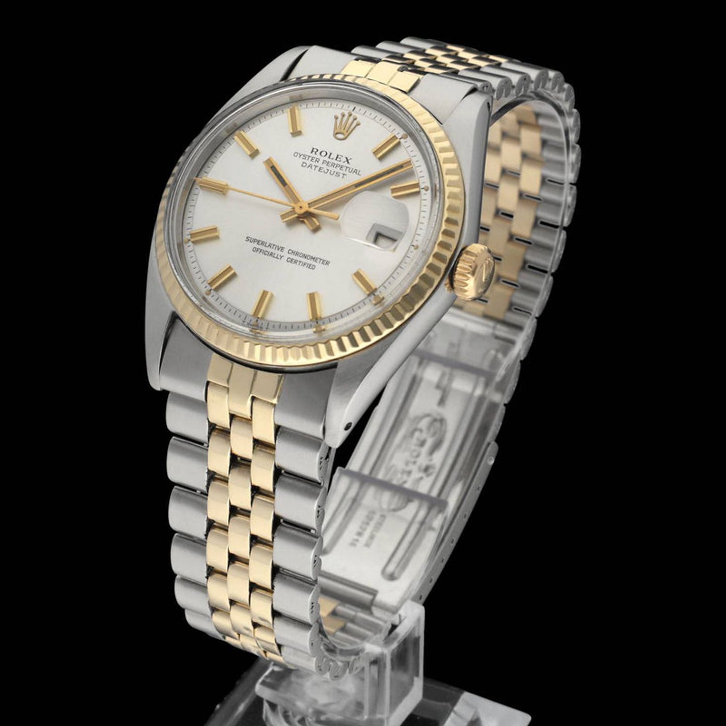 Rolex Datejust 1601 (1970) - Silver dial 36 mm Gold/Steel case (5/7)