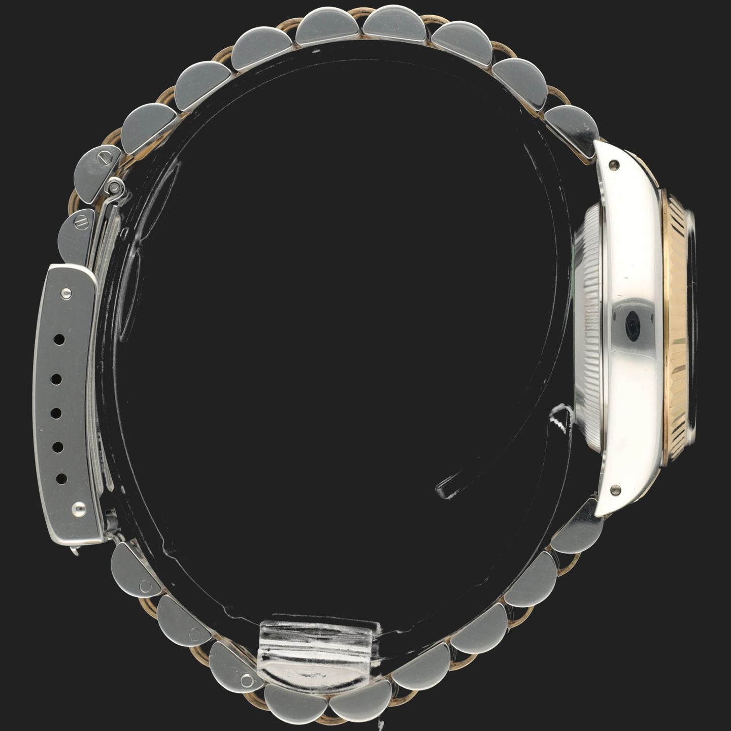 Rolex Lady-Datejust 69173 (1988) - Champagne dial 26 mm Gold/Steel case (5/8)