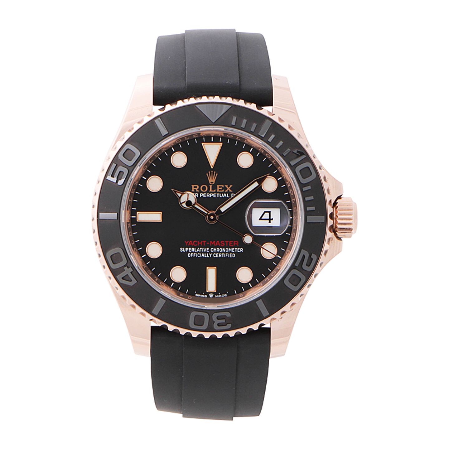 Rolex Yacht-Master 40 126655 (2023) - Zwart wijzerplaat 40mm Roségoud (1/4)