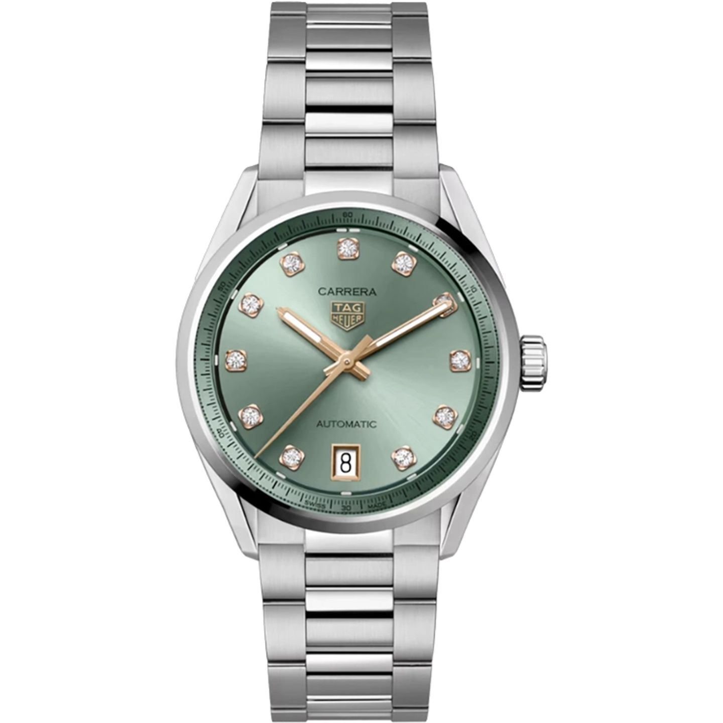 TAG Heuer Carrera Lady WBN2317.BA0001 (2026) - Green dial 36 mm Steel case (1/1)