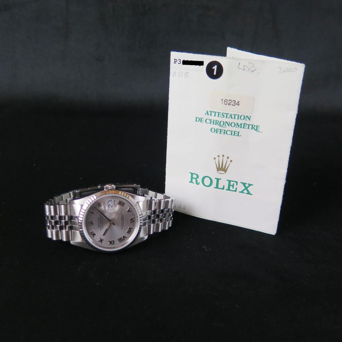 Rolex Datejust 36 16234 (2000) - Zilver wijzerplaat 36mm Staal (8/8)