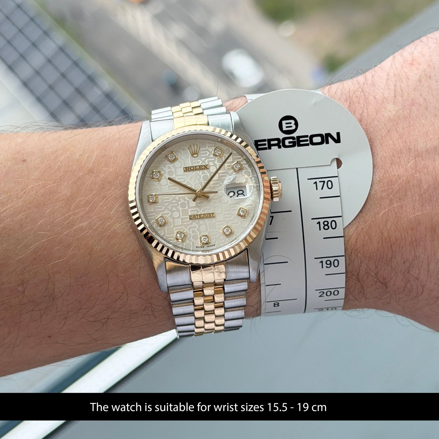 Rolex Datejust 36 16233 (1995) - 36 mm Gold/Steel case (2/8)