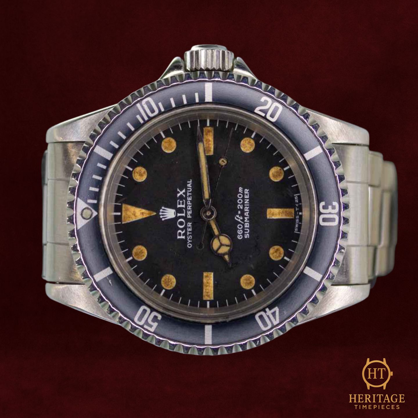 Rolex Submariner No Date 5513 (1967) - Zwart wijzerplaat 40mm Staal (5/8)