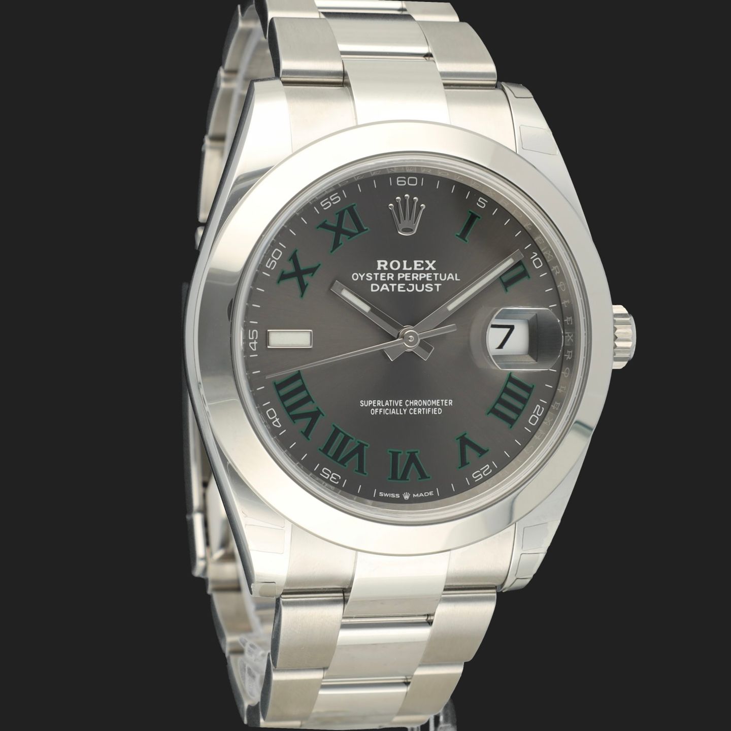 Rolex Datejust 41 126300 (2019) - Green dial 41 mm Steel case (4/8)