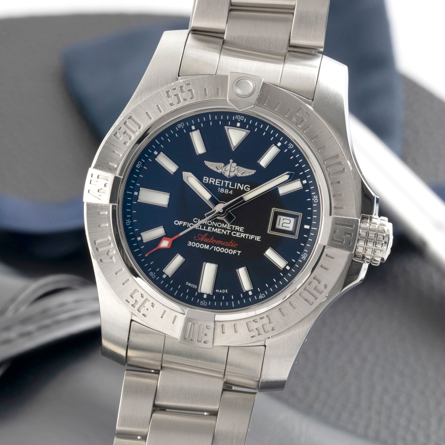 Breitling Avenger II Seawolf A17331101B1A1 (Unknown (random serial)) - Black dial 45 mm Steel case (3/8)