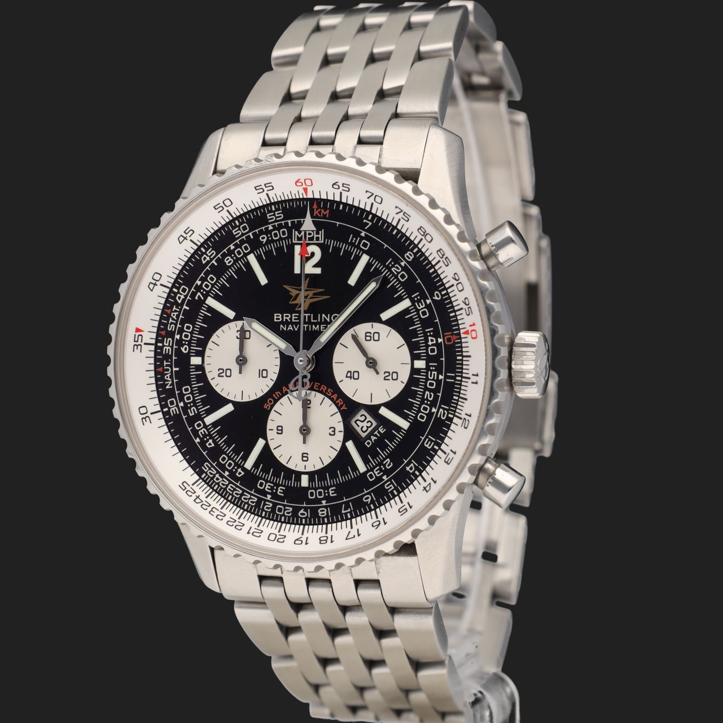 Breitling Navitimer A41322 (2003) - 42mm Staal (1/8)