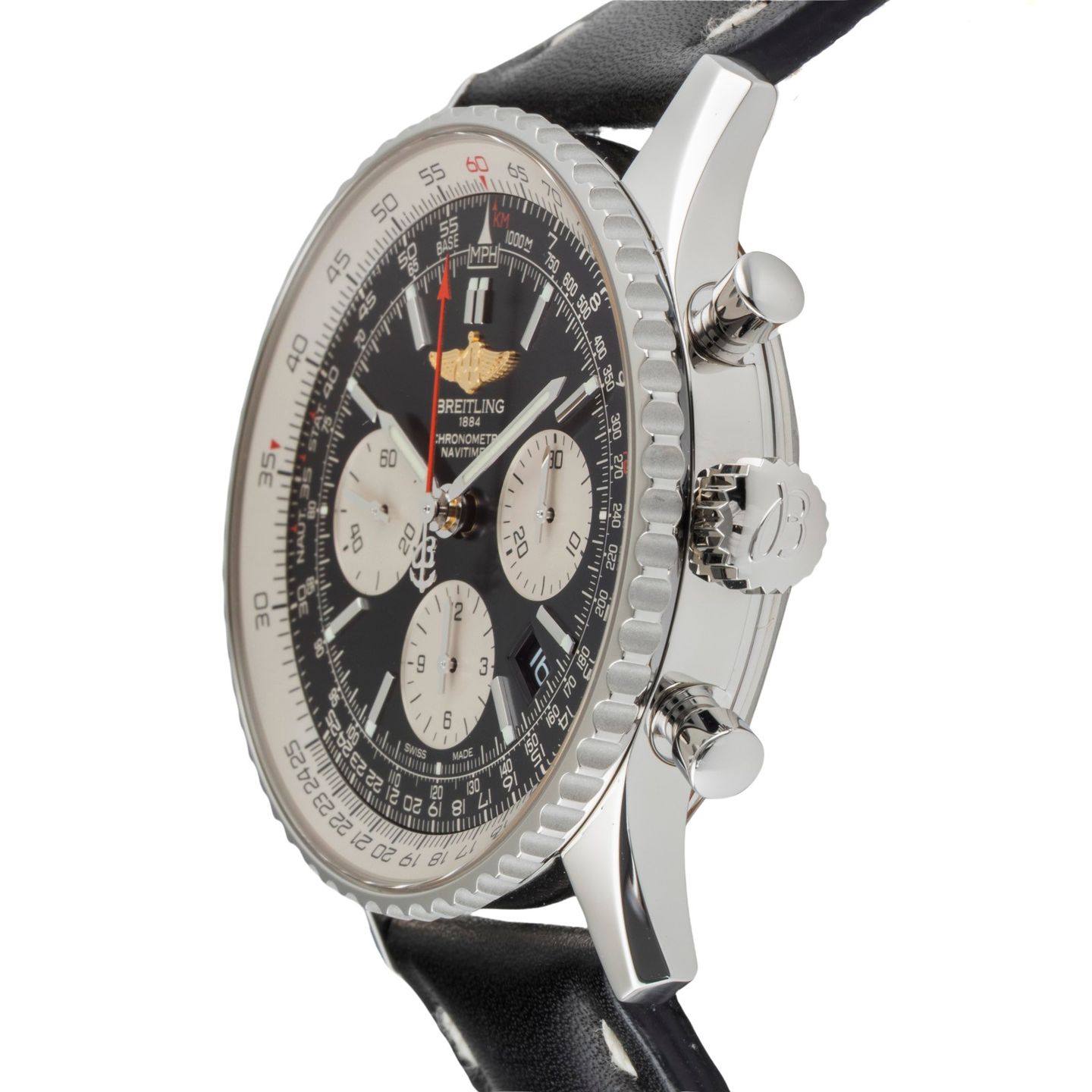 Breitling Navitimer 01 AB012012/BB01 (Onbekend (willekeurig serienummer)) - Zwart wijzerplaat 43mm Staal (6/8)
