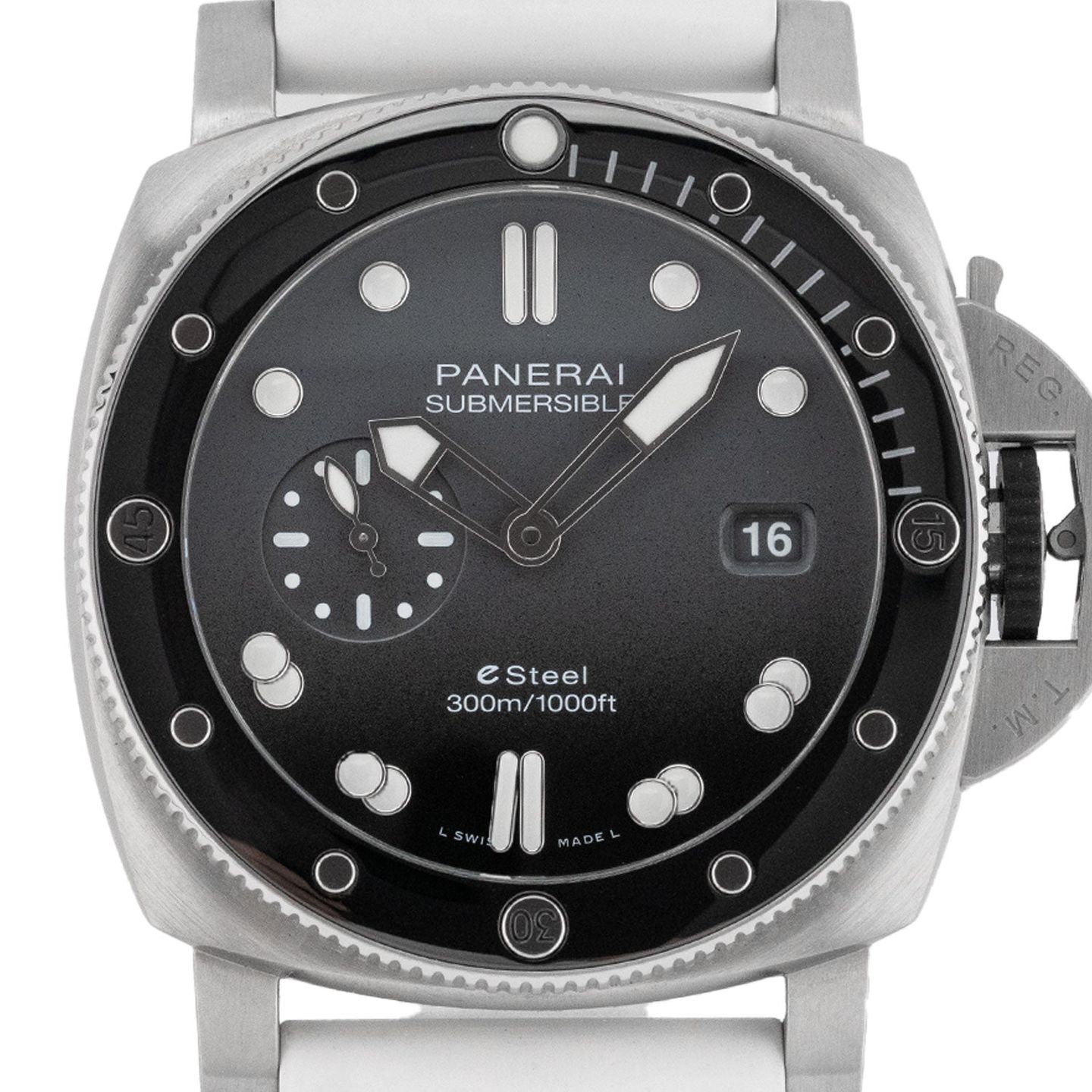 Panerai Luminor Submersible PAM01288 (2022) - Grijs wijzerplaat 44mm Staal (2/5)