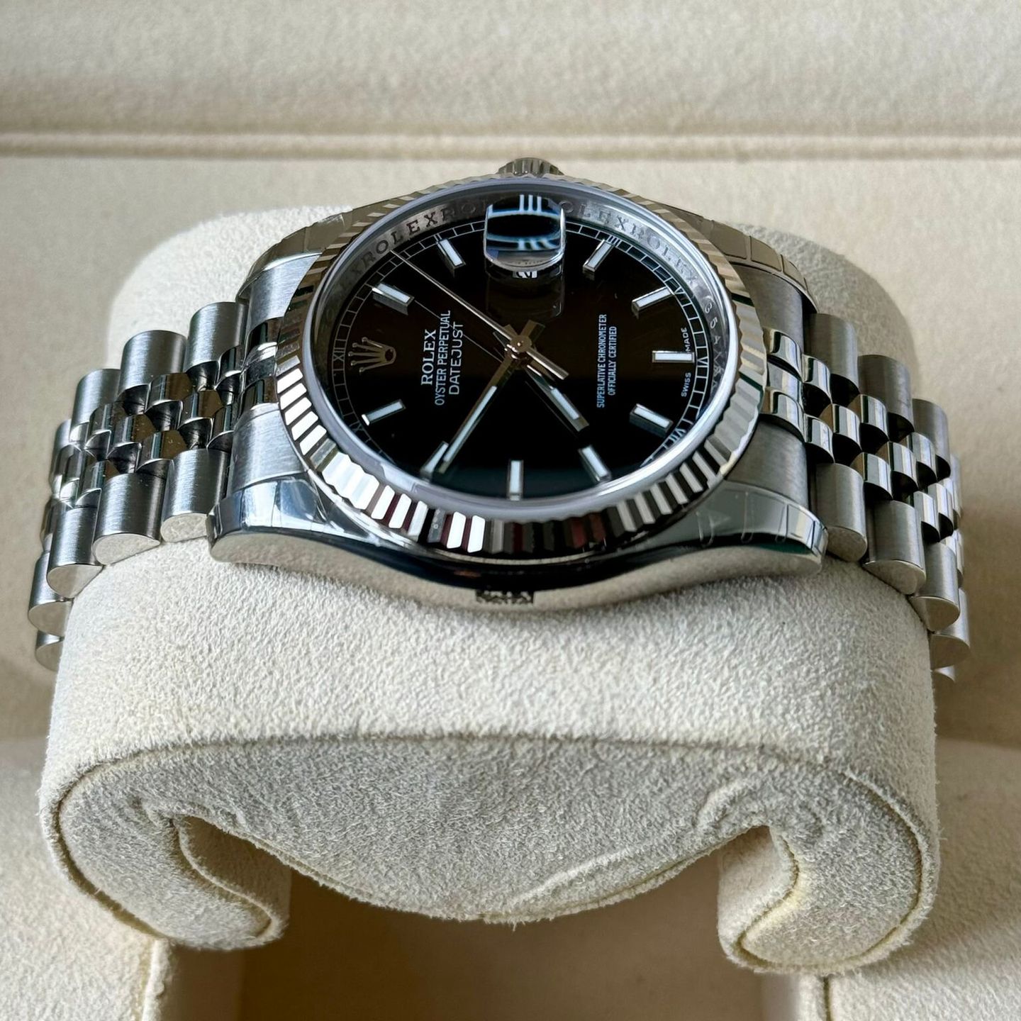 Rolex Datejust 36 116234 (2013) - Black dial 36 mm Steel case (5/8)