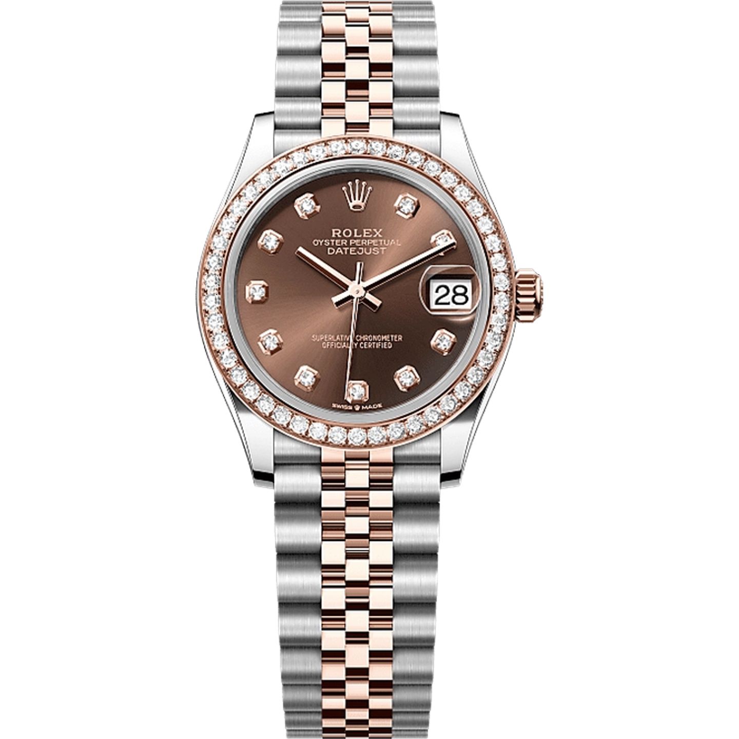 Rolex Datejust 31 278381RBR (2025) - Bruin wijzerplaat 31mm Staal (1/1)
