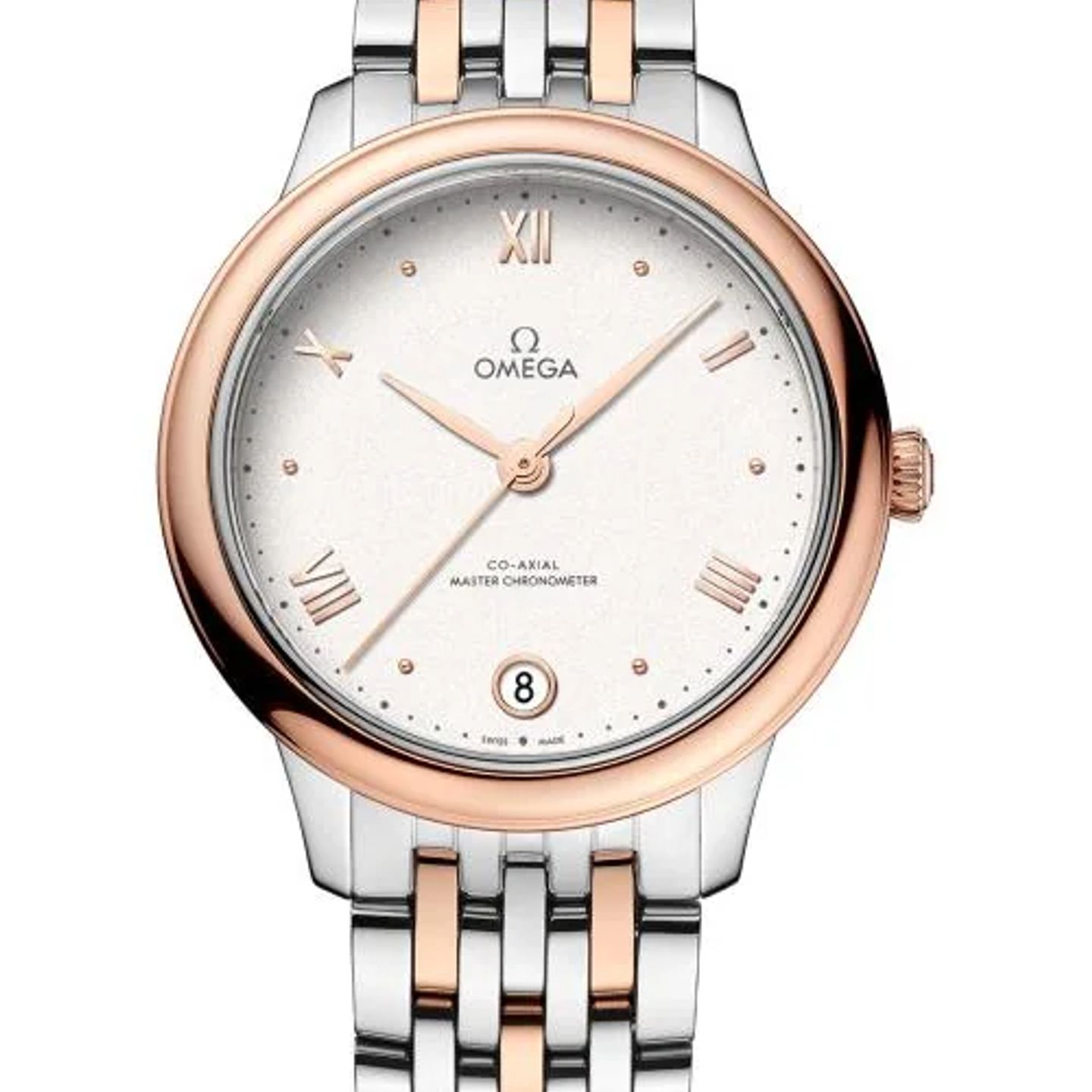 Omega De Ville 434.20.34.20.02.001 (2026) - White dial 34 mm Gold/Steel case (1/1)