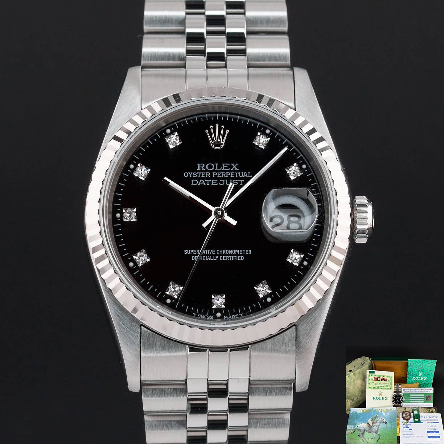Rolex Datejust 36 16234 (1994) - 36mm Staal (1/8)