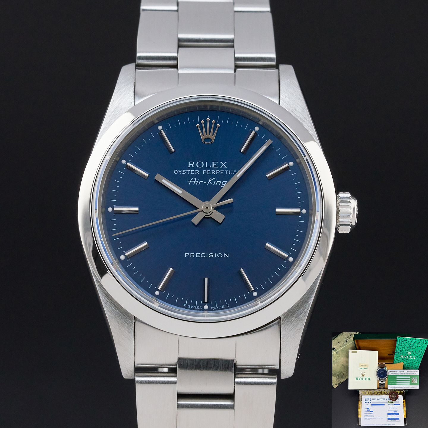 Rolex Air-King 14000 (1990) - 34 mm Steel case (1/8)