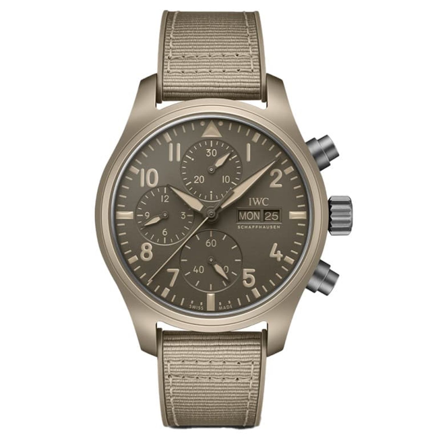 IWC Pilot Chronograph Top Gun IW389402 (2024) - Bruin wijzerplaat 42mm Keramiek (1/1)