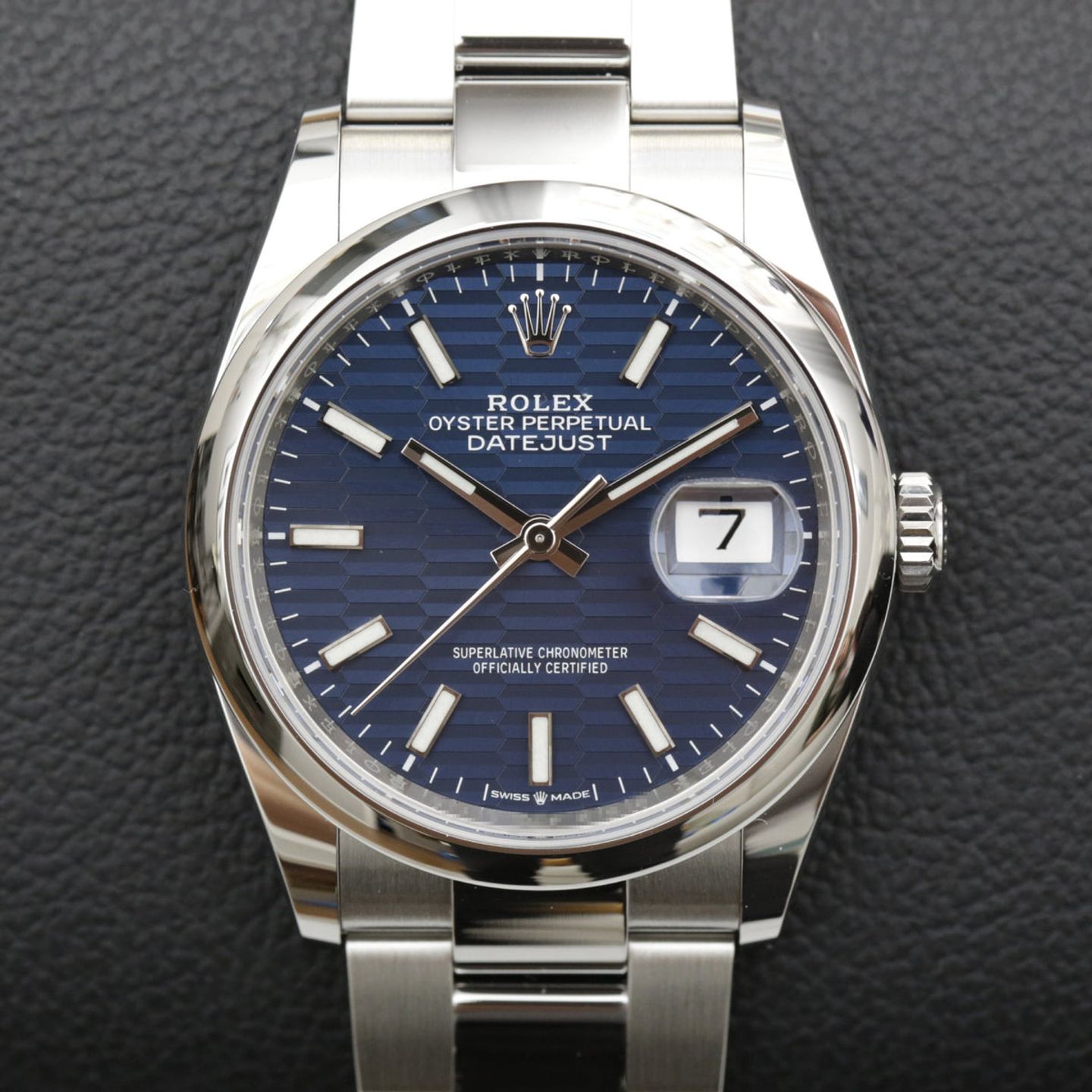 Rolex Datejust 36 126200 (2023) - Blue dial 36 mm Steel case (1/8)