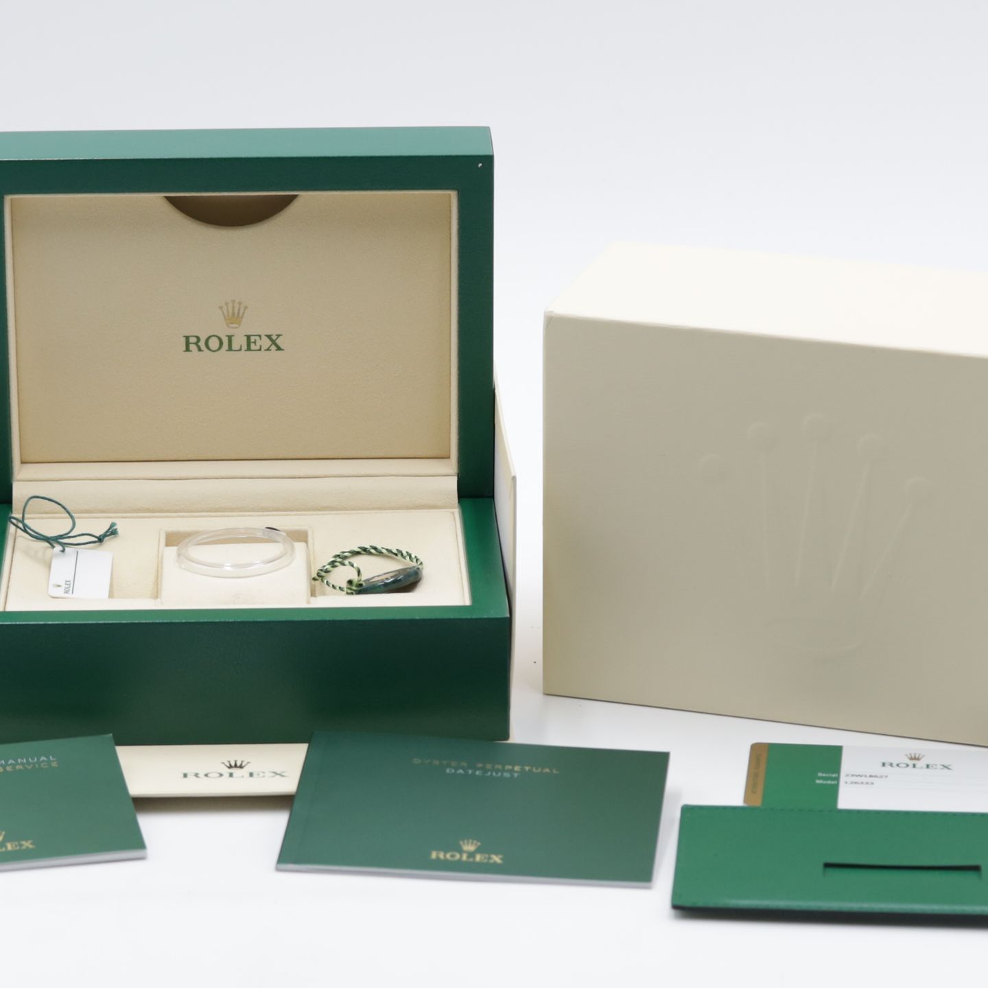 Rolex Datejust 41 126333 (Unknown (random serial)) - White dial 41 mm Gold/Steel case (8/8)