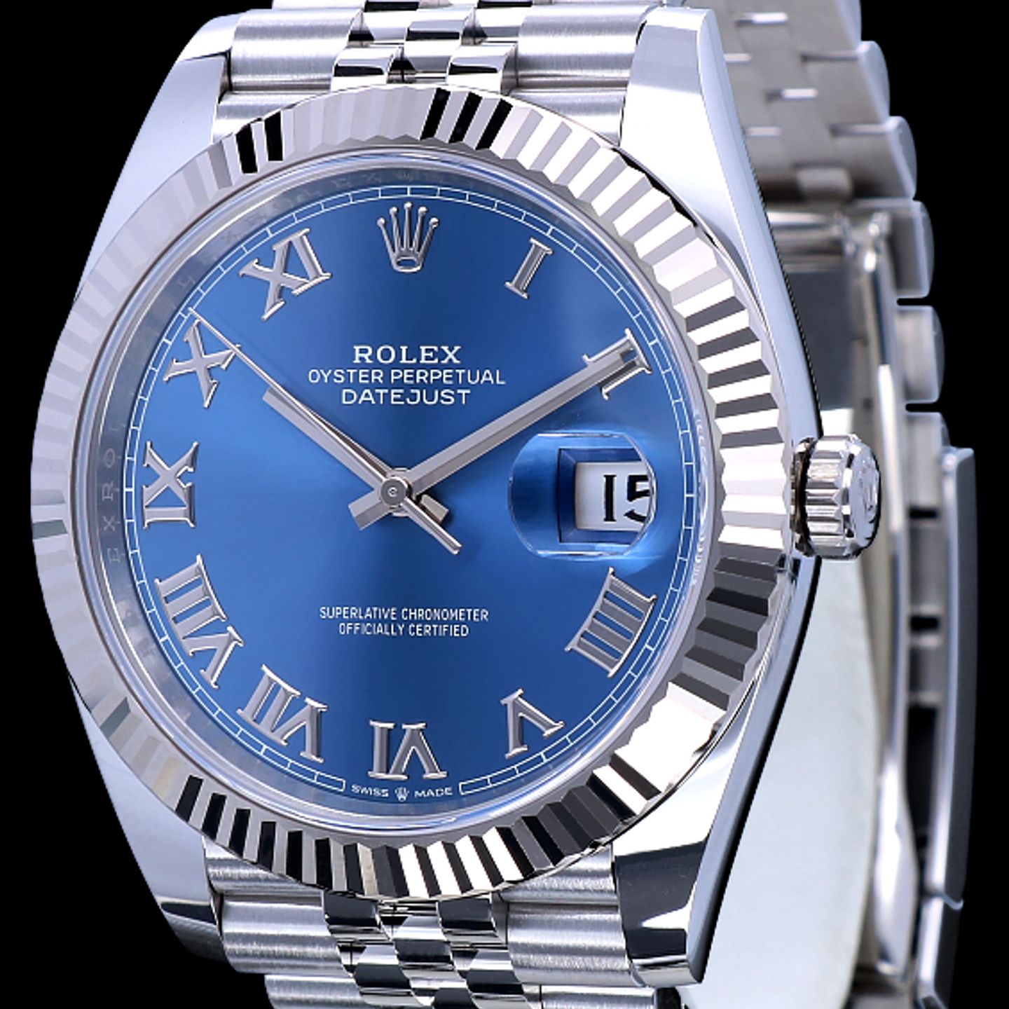 Rolex Datejust 41 126334 (2022) - Blauw wijzerplaat 41mm Staal (2/8)