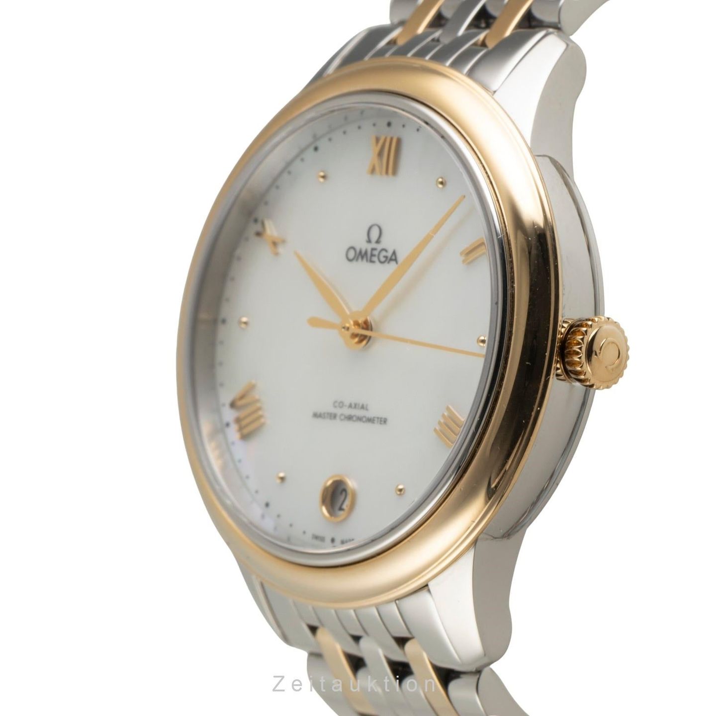Omega De Ville 434.20.34.20.05.002 (Unknown (random serial)) - White dial 34 mm Gold/Steel case (5/8)