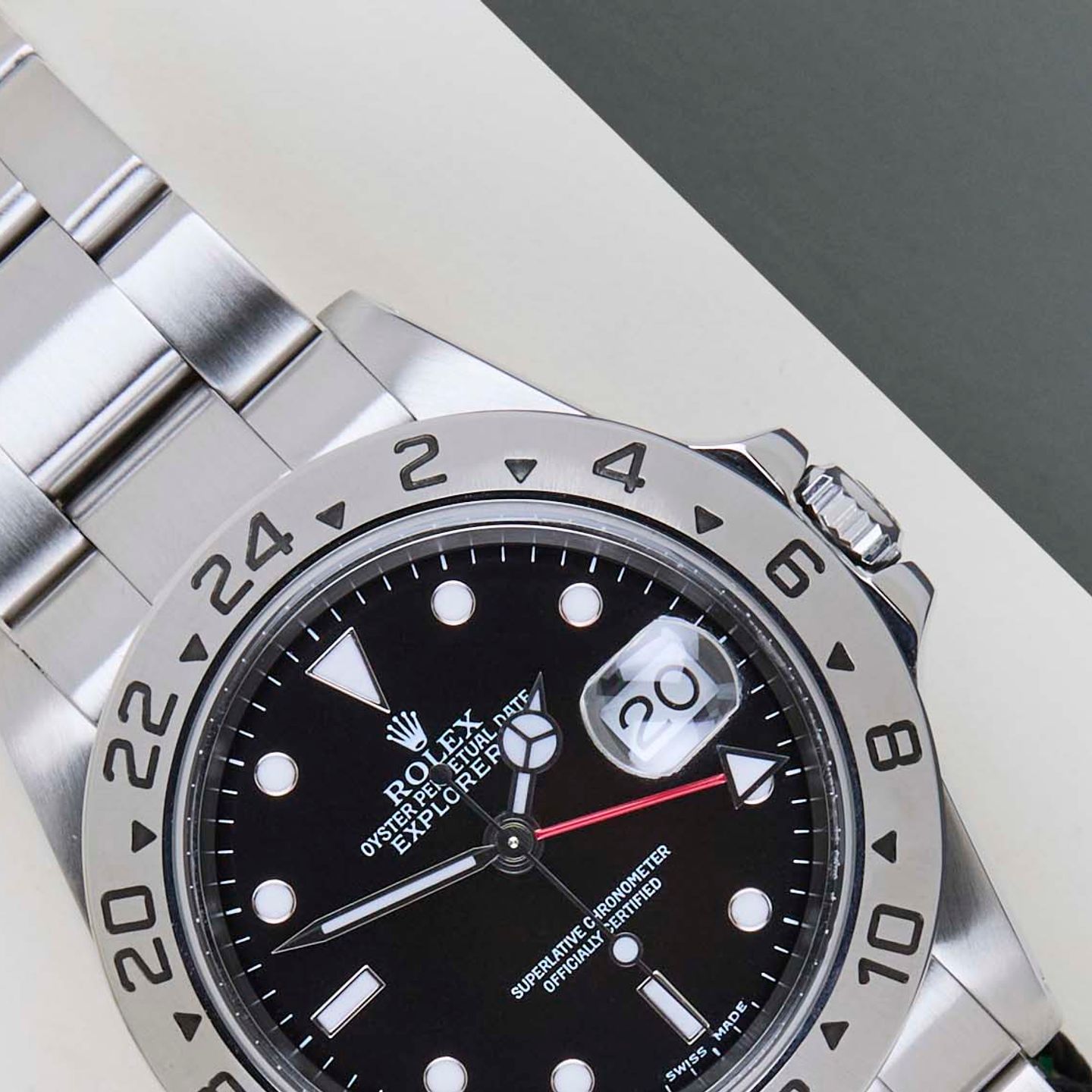 Rolex Explorer II 16570 (2002) - 40mm Staal (3/8)