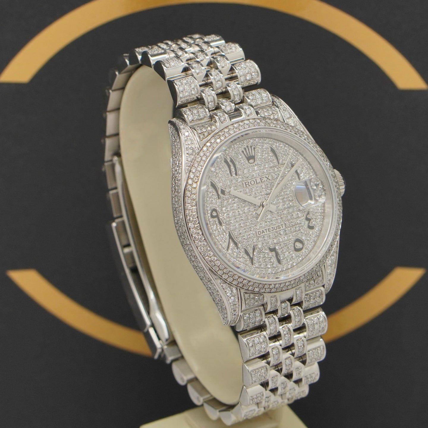 Rolex Datejust 36 126200 (2022) - Diamant wijzerplaat 36mm Staal (3/7)