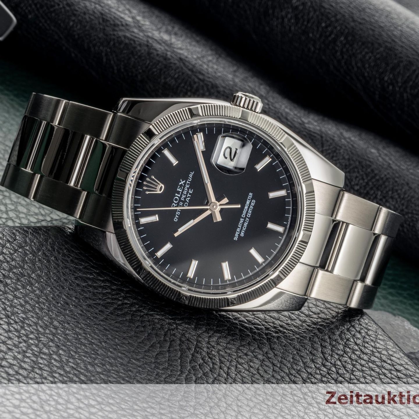 Rolex Oyster Perpetual Date 115210 (2007) - 34mm Staal (2/8)