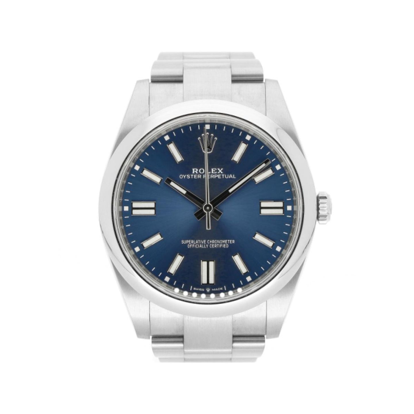 Rolex Oyster Perpetual 41 124300 (2023) - Blue dial 41 mm Steel case (1/5)