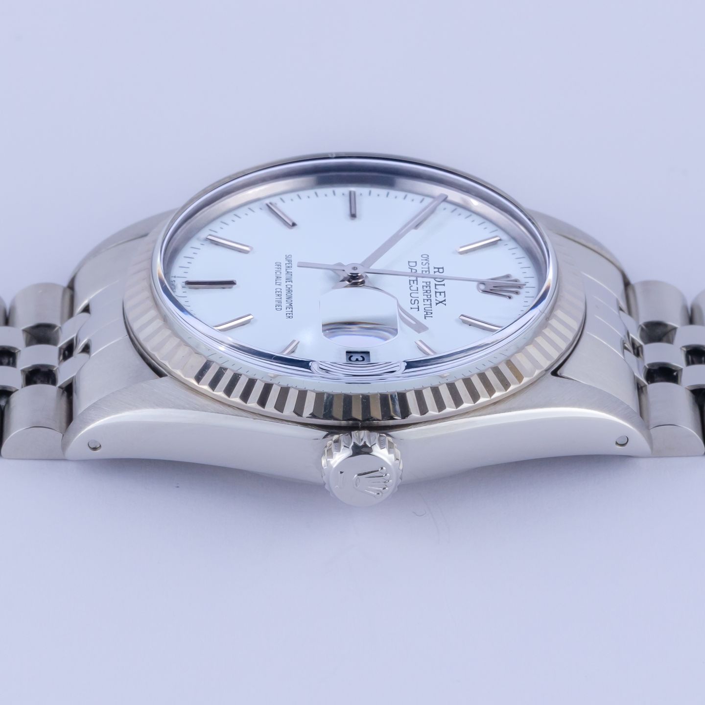 Rolex Datejust 36 16014 (1987) - White dial 36 mm Steel case (6/8)