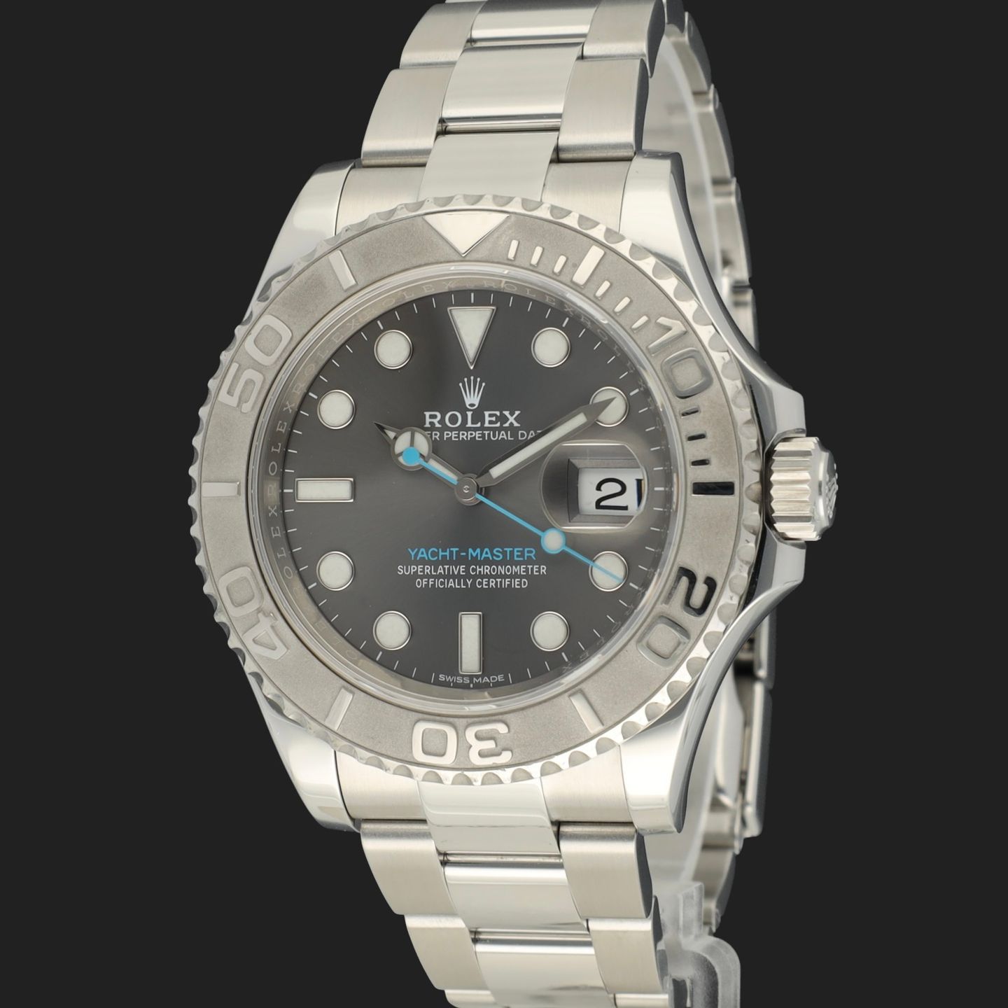 Rolex Yacht-Master 40 116622 (2019) - Grey dial 40 mm Steel case (1/8)