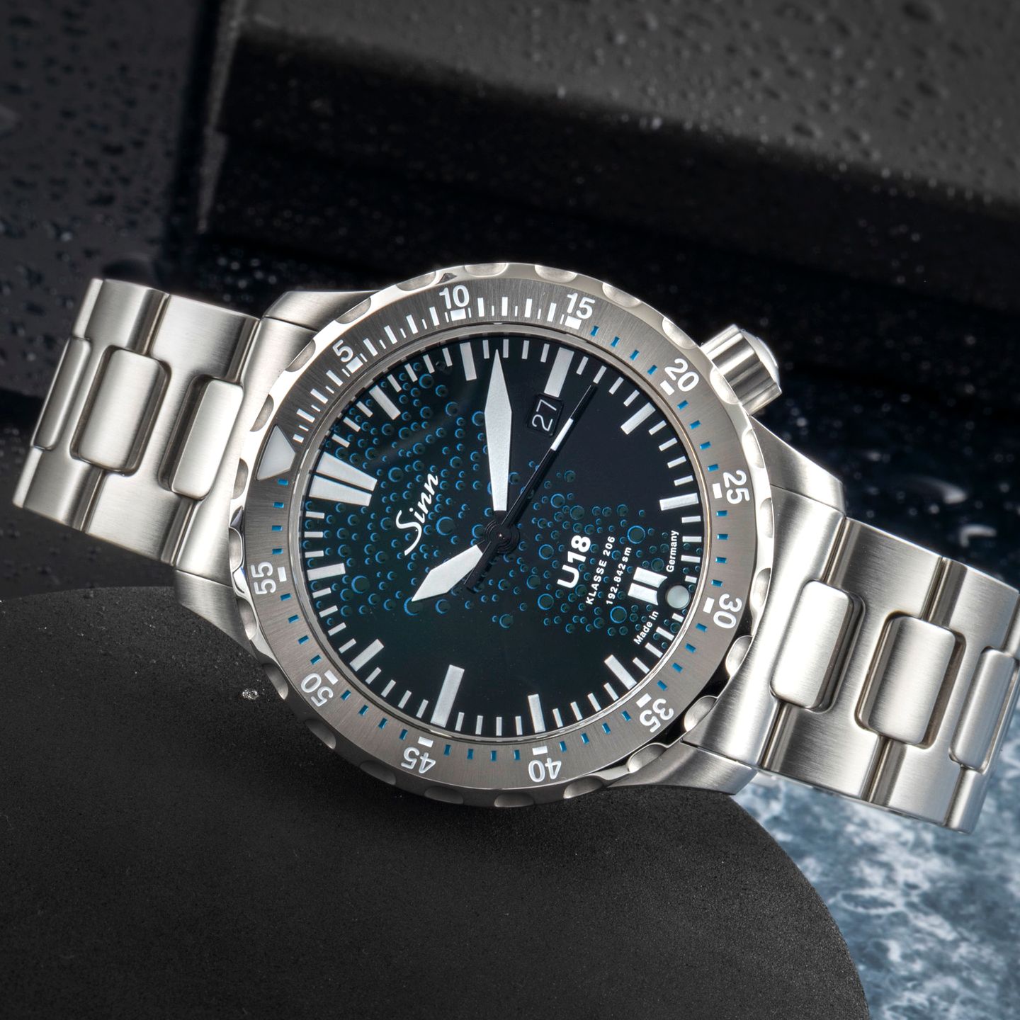 Sinn Unknown 1028.010 (Unknown (random serial)) - Blue dial 44 mm Steel case (2/8)