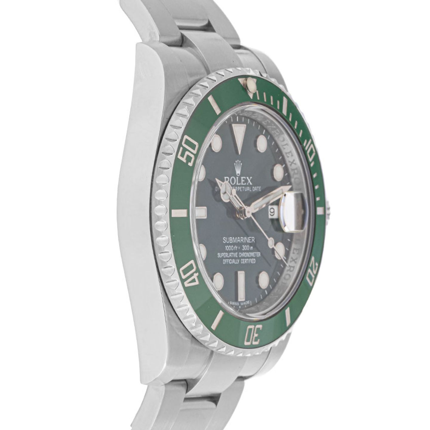 Rolex Submariner Date 116610LV (2013) - Groen wijzerplaat 40mm Staal (5/8)