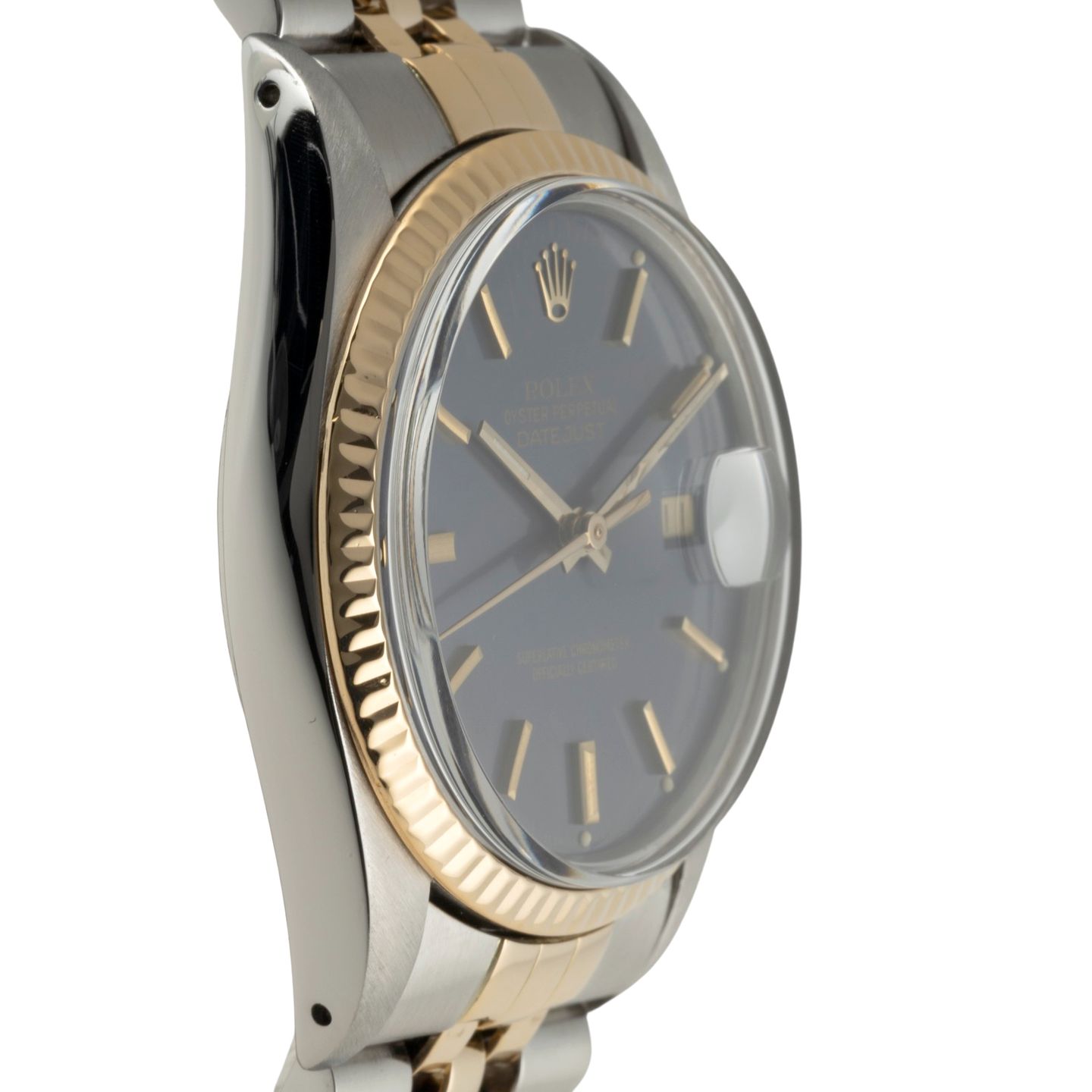 Rolex Datejust 36 16013 (1985) - Blauw wijzerplaat 36mm Goud/Staal (7/8)