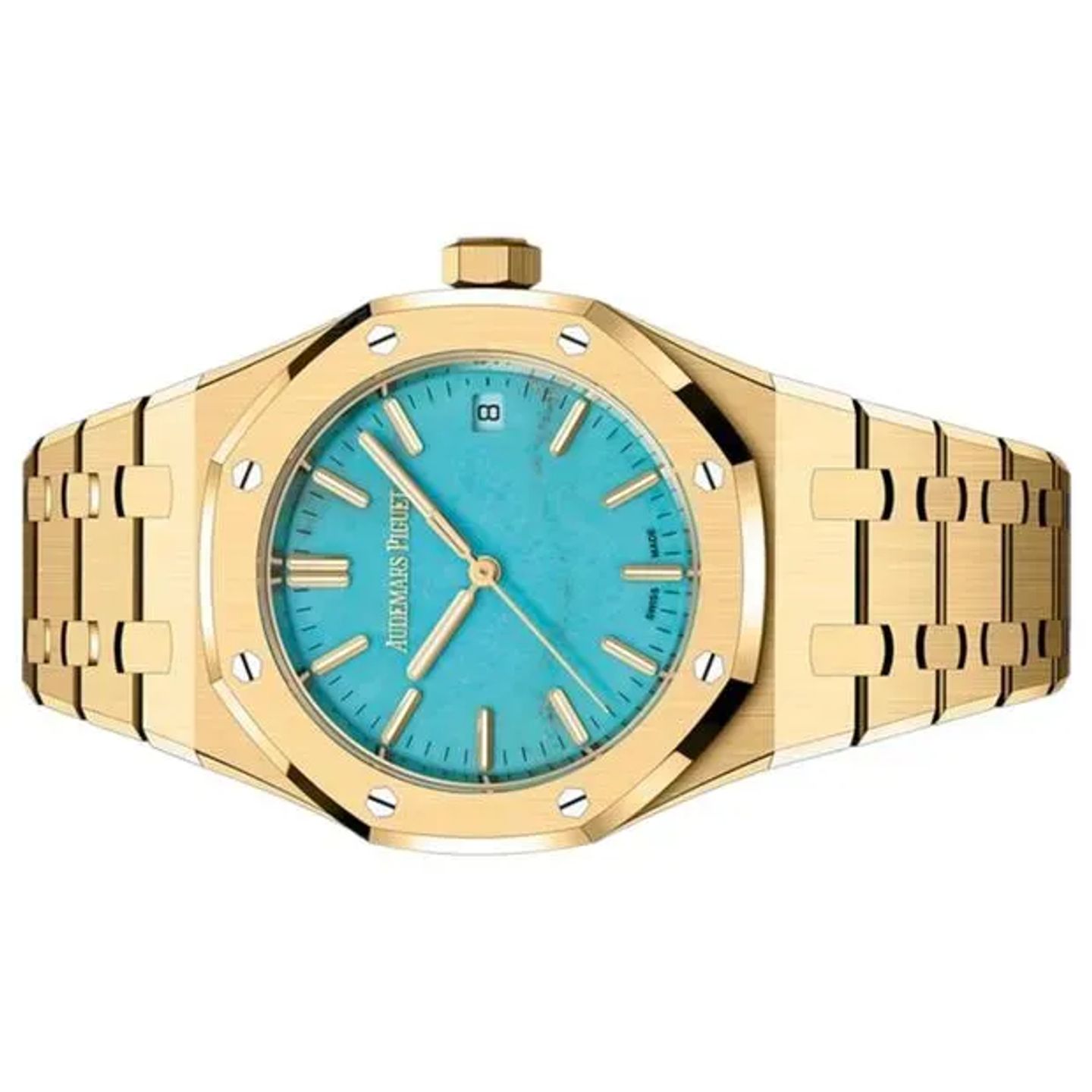 Audemars Piguet Royal Oak Selfwinding 15550BA.00.1356BA.01 (2025) - Paars wijzerplaat 37mm Geelgoud (5/6)