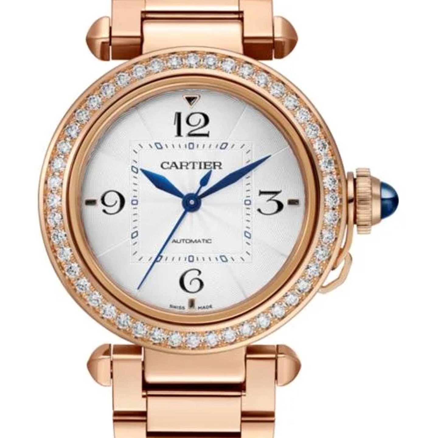 Cartier Pasha WJPA0013 (2026) - Silver dial 35 mm Rose Gold case (1/1)