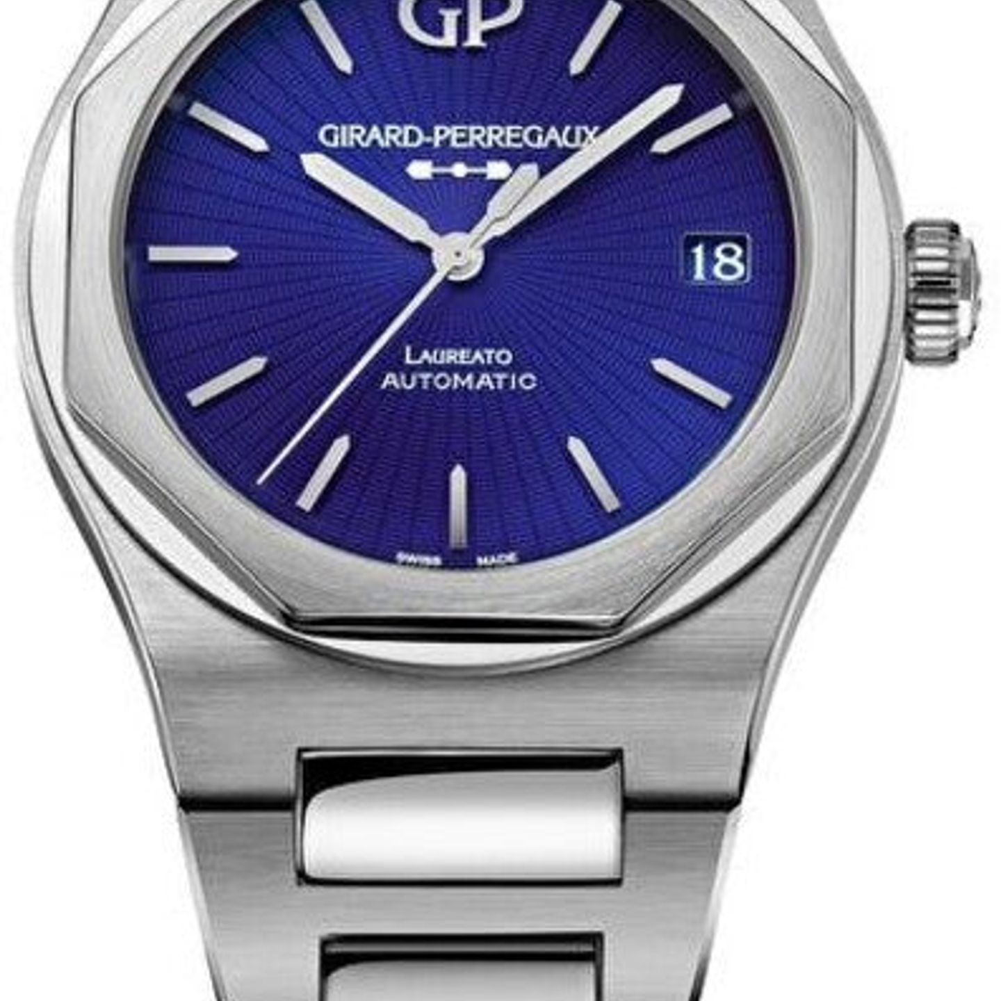 Girard-Perregaux Laureato 81010-11-432-11A (2026) - Blauw wijzerplaat 43mm Staal (1/1)