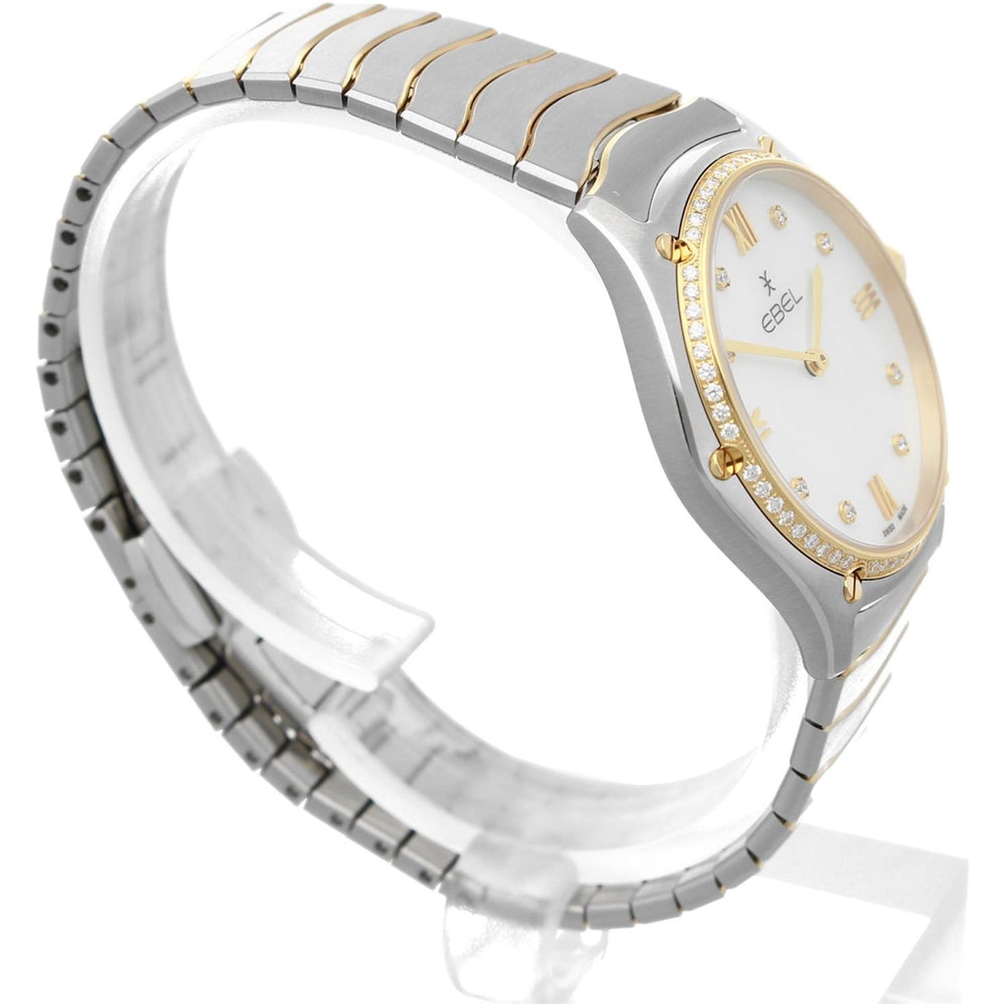 Ebel Sport 1216512A (2024) - Pearl dial 34 mm Gold/Steel case (6/6)