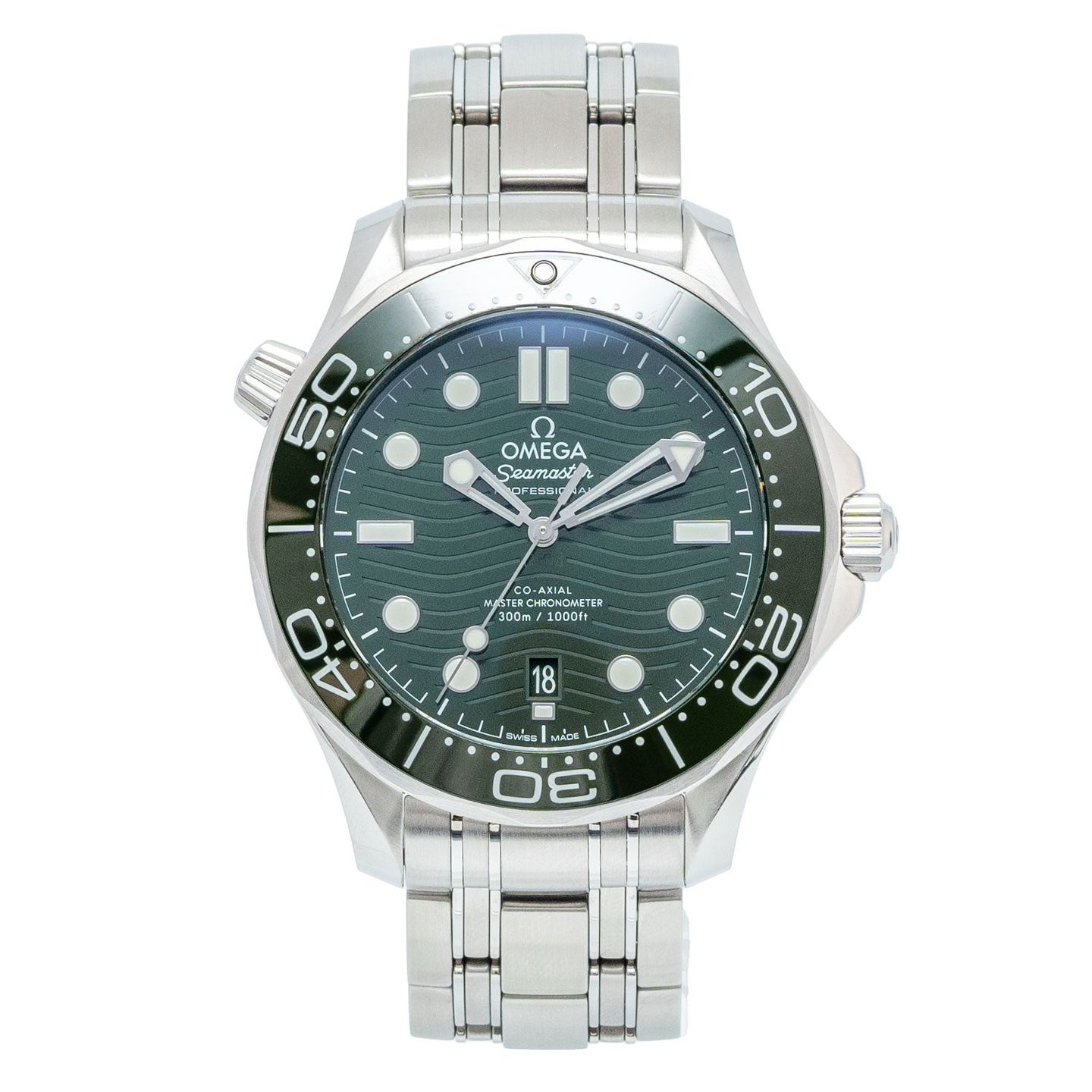 Omega Seamaster Diver 300 M 210.30.42.20.10.001 (2024) - Green dial 42 mm Steel case (1/5)