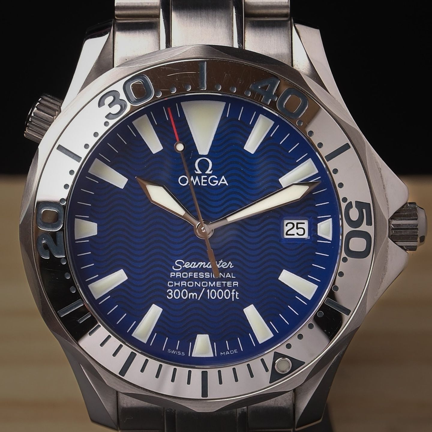 Omega Seamaster Diver 300 M 2255.80.00 (Unknown (random serial)) - Blue dial 41 mm Steel case (14/16)