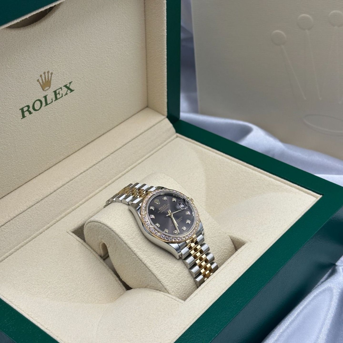 Rolex Datejust 31 278383RBR (2024) - Grey dial 31 mm Steel case (3/8)