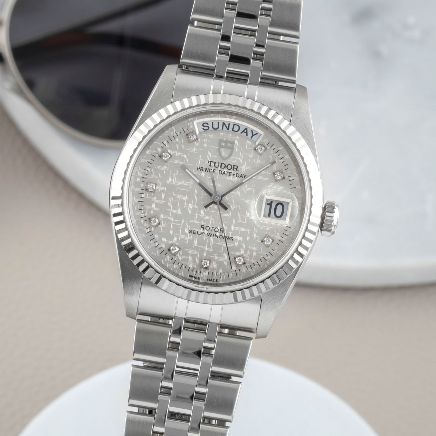 Tudor Prince Date 76214 (Unknown (random serial)) - Silver dial 36 mm Steel case (3/8)