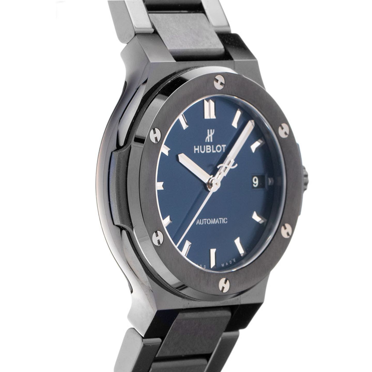 Hublot Classic Fusion 568.CM.7170.CM (2020) - Blue dial 38 mm Ceramic case (4/7)