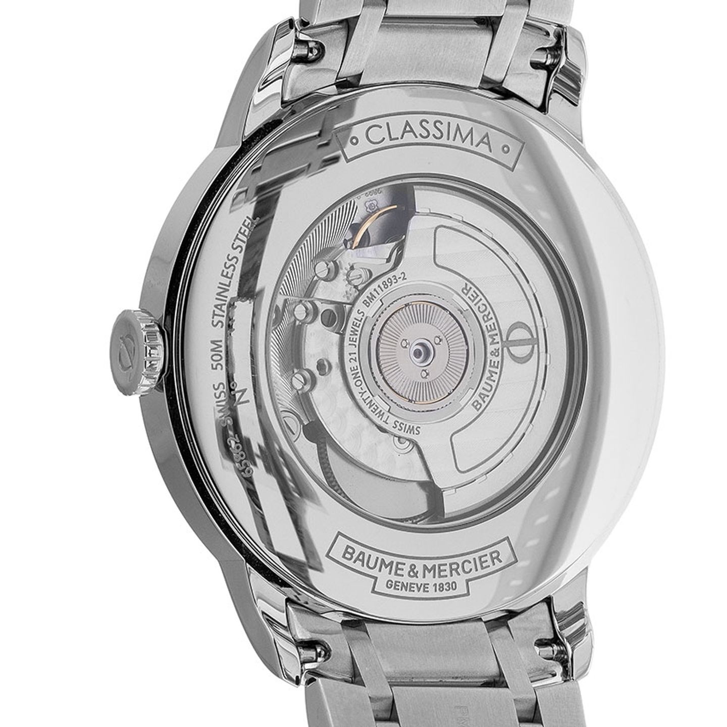 Baume & Mercier Classima M0A10483 (2021) - Blauw wijzerplaat 42mm Staal (5/7)