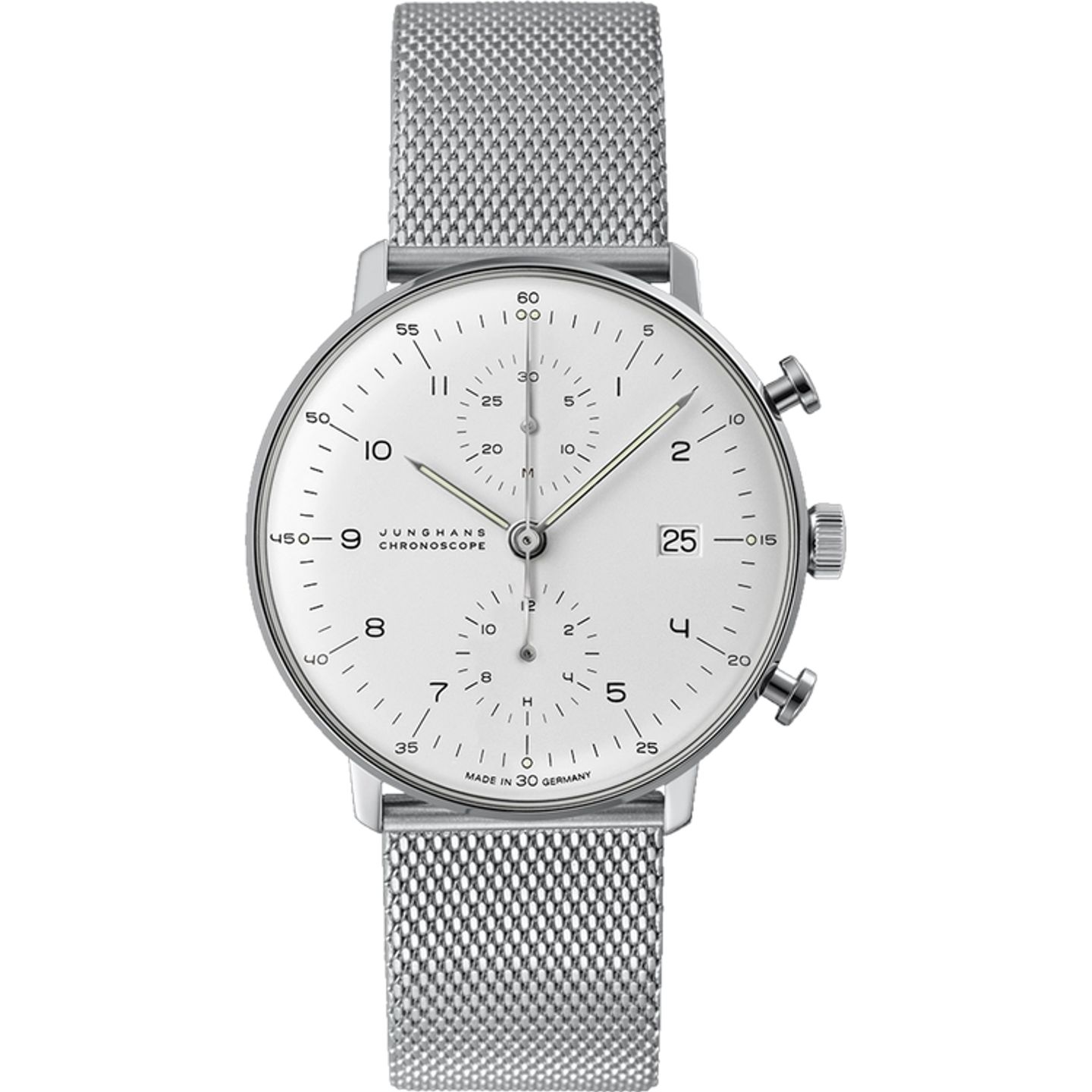 Junghans max bill Chronoscope 27/4003.46 (2026) - Silver dial 40 mm Steel case (1/1)