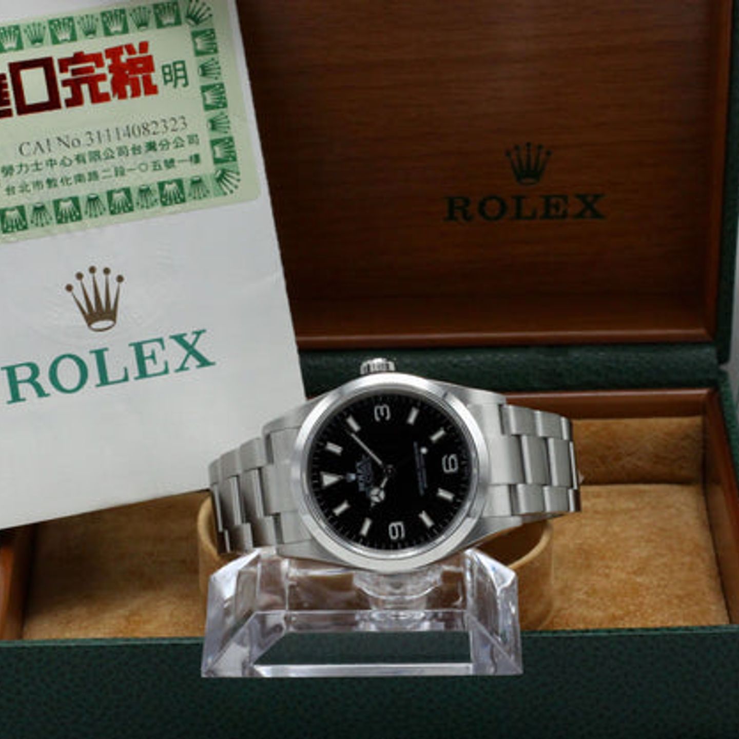 Rolex Explorer 114270 (2002) - Black dial 36 mm Steel case (3/7)
