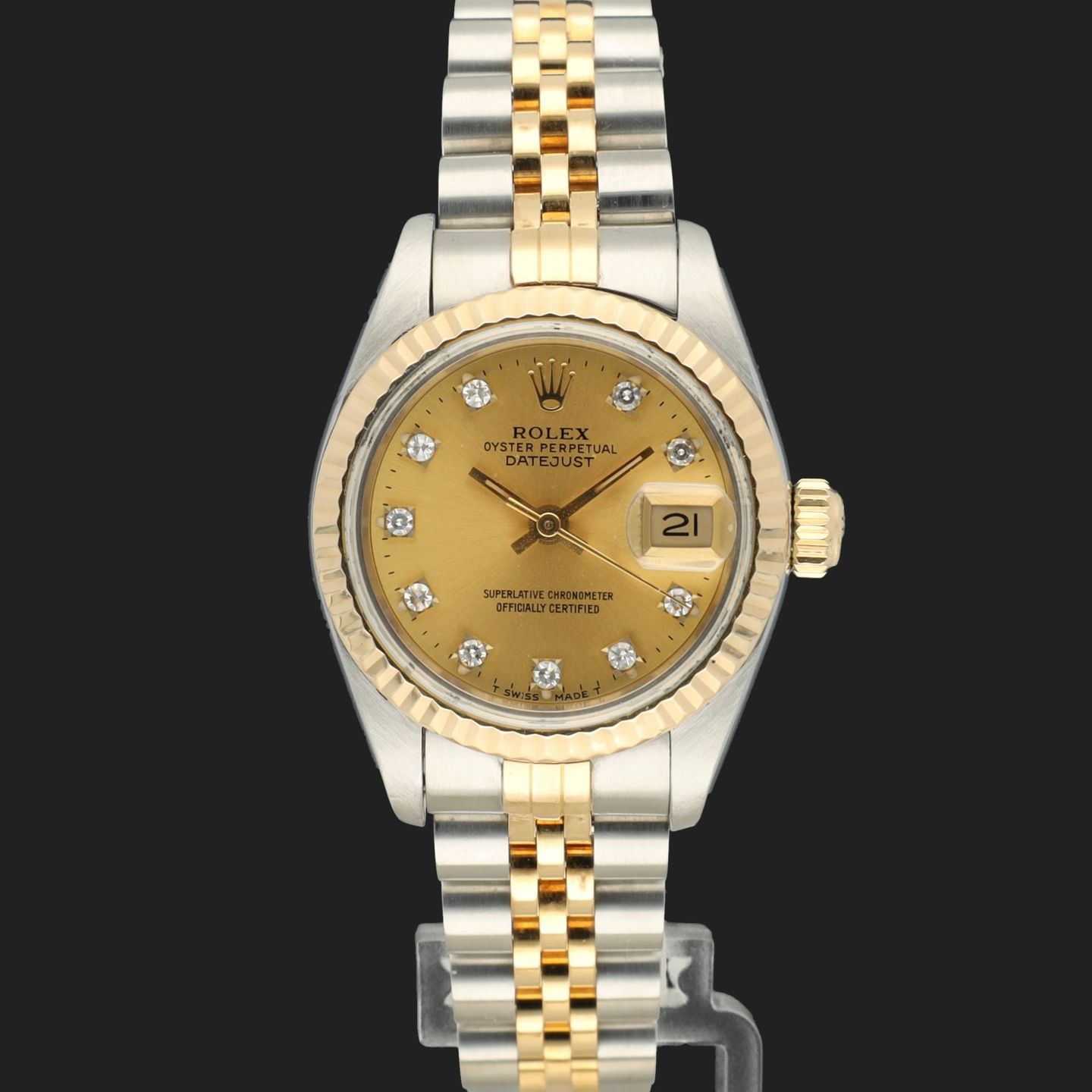 Rolex Lady-Datejust 69173 (1993) - 26mm Goud/Staal (2/8)