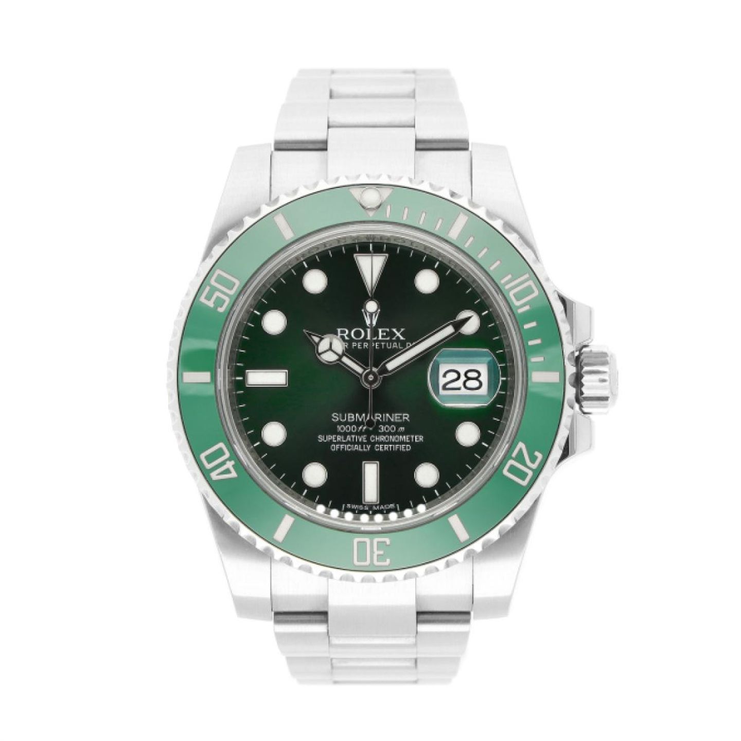 Rolex Submariner Date 116610LV (2015) - Green dial 40 mm Steel case (1/5)