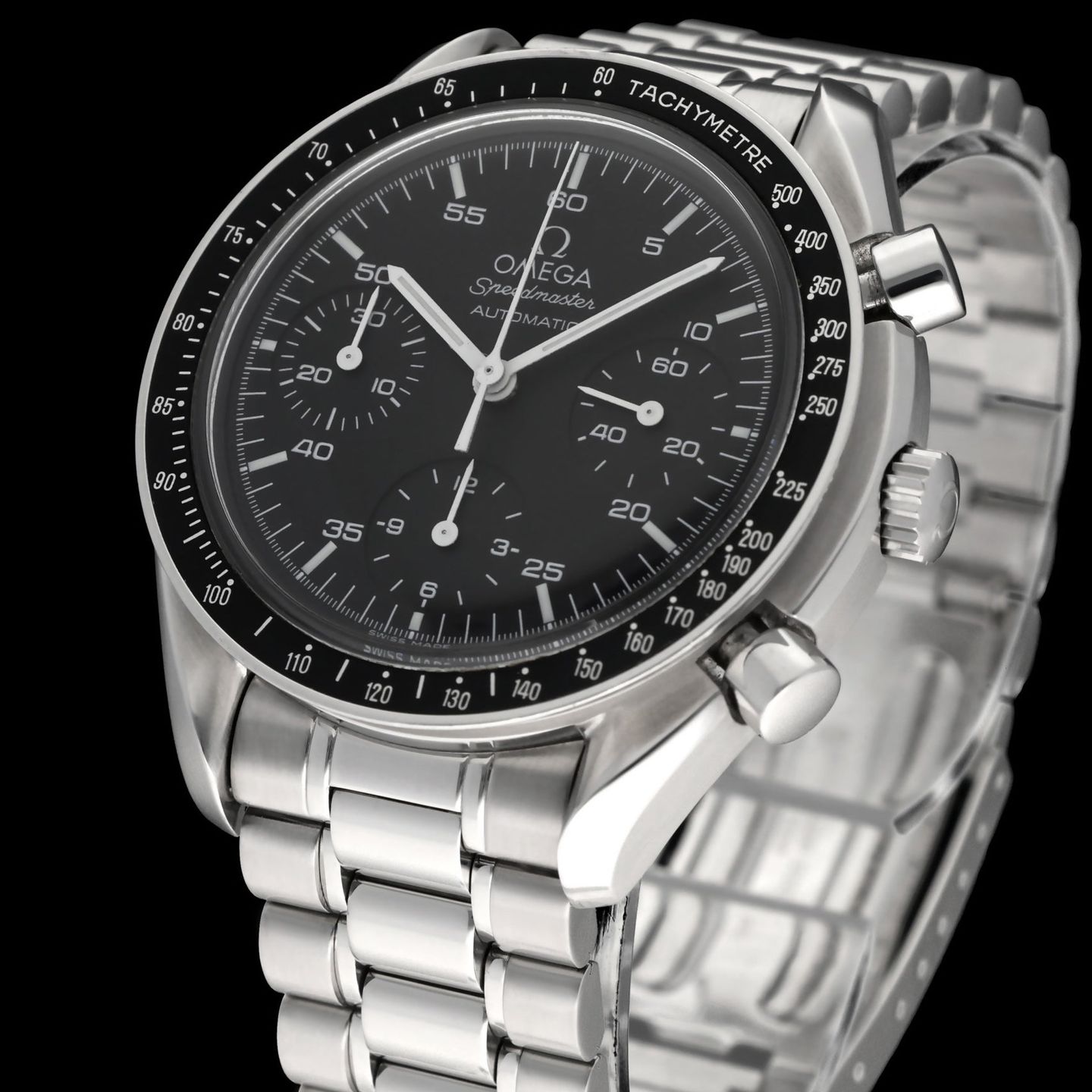 Omega Speedmaster Reduced 3510.50.00 (1998) - Black dial 39 mm Steel case (7/8)