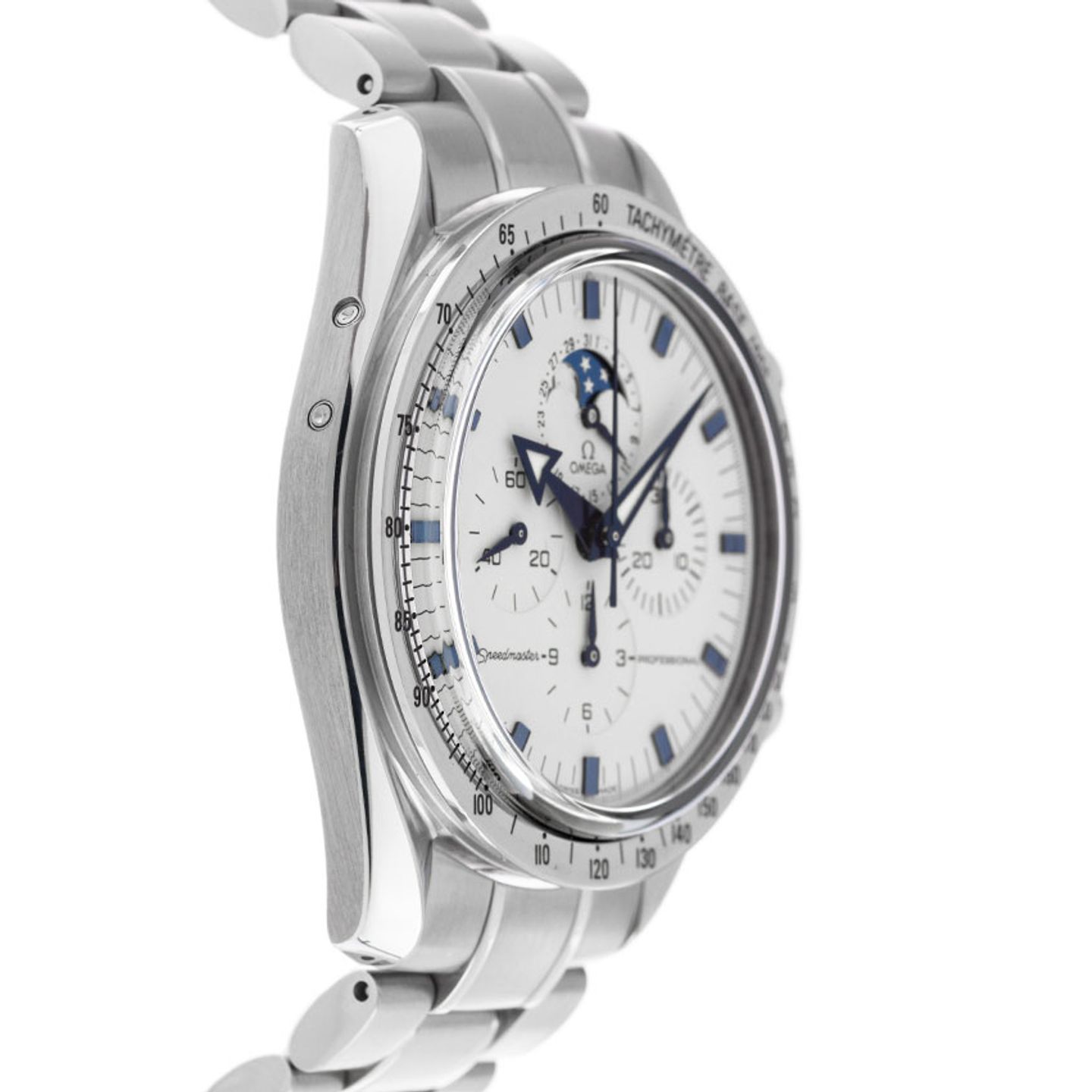 Omega Speedmaster Professional Moonwatch 3575.20.00 (1999) - White dial 42 mm Steel case (5/8)